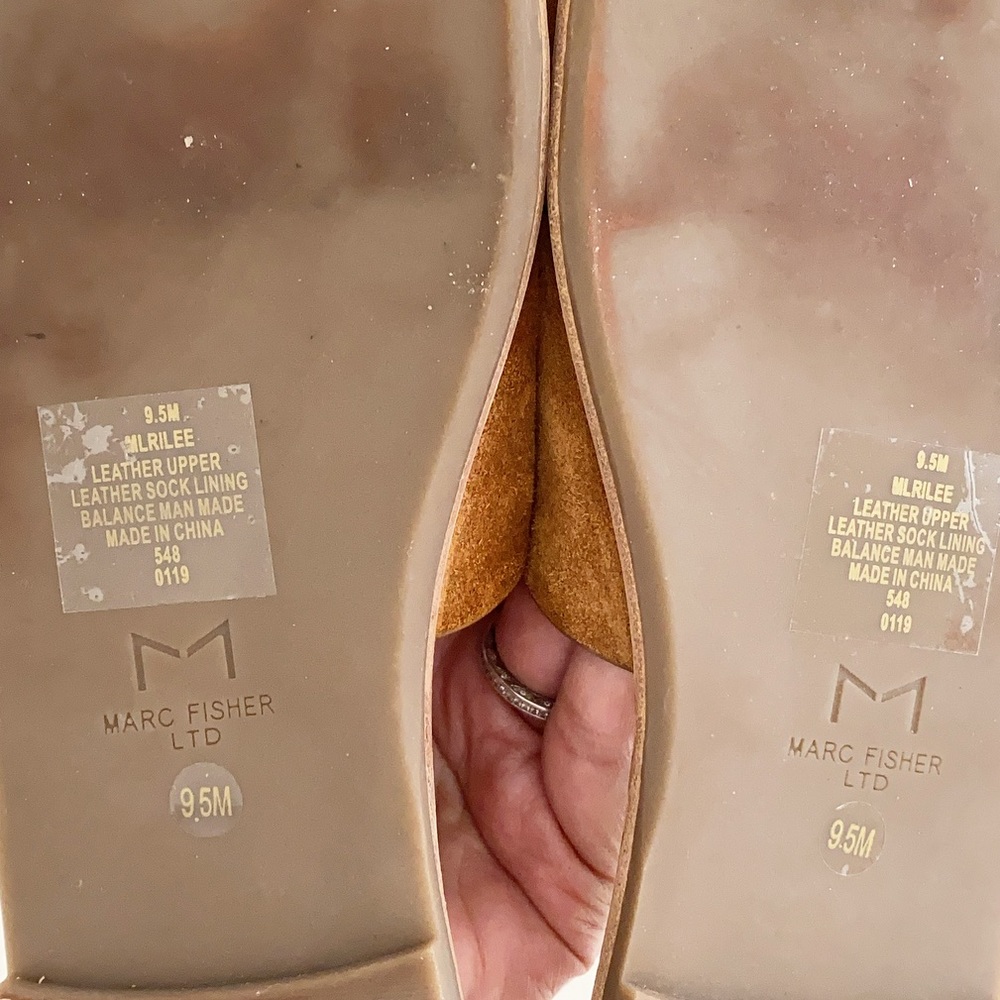 Marc Fisher Rilee Leather Loop Toe Sandal - Picture 6 of 6